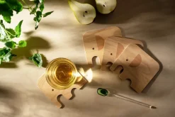 Elephant glasonderzetter 11x10 cm, Pink