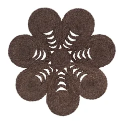 Elin placemat anemone Ø40 cm, Coffee