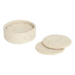 Ella glasonderzetters Ø10,5 cm 6-pack, Pure white