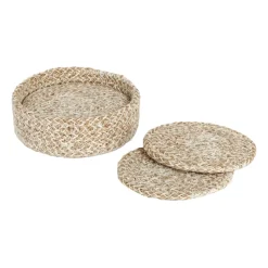 Ella glasonderzetters Ø10,5 cm 6-pack, Beige