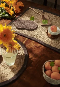 Ella glasonderzetters Ø10,5 cm 6-pack, Pure brown