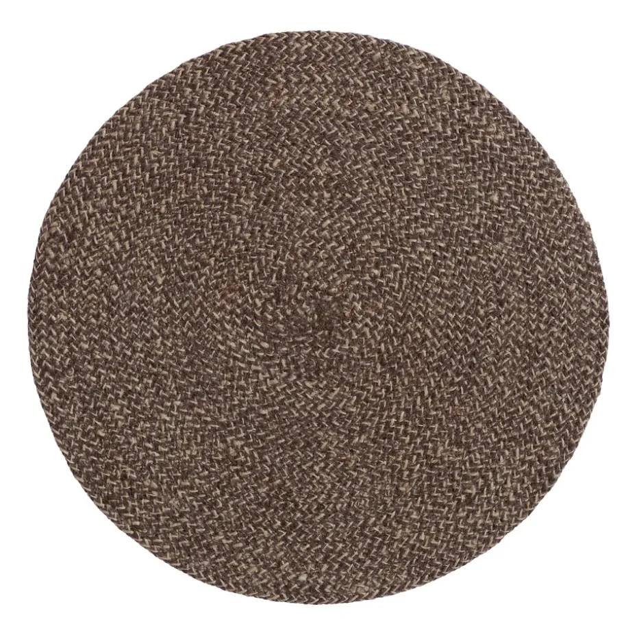 Ella placemat Ø38 cm, Bruin-natuur