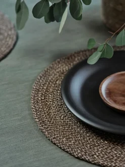 Ella placemat Ø38 cm, Bruin-natuur