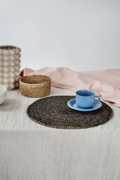 Ella placemat Ø38 cm, zwart