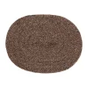 Ella placemat ovaal, Brun
