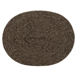 Ella placemat ovaal, Zwart