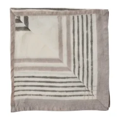 Ella servet 50x50 cm, Grey checkered