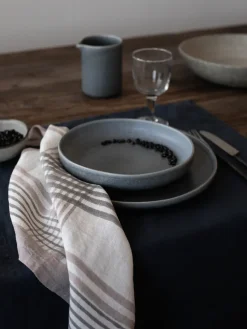 Ella servet 50x50 cm, Grey checkered