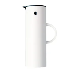 EM77 Stelton thermoskan 1 l., white shiny (wit glanzend)