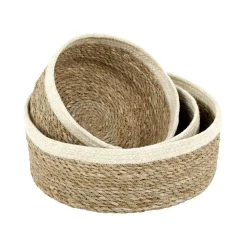 Emil broodmand 3-pack, naturel-wit