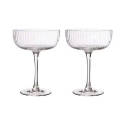 Ernst glas op voet 2-pack, Transparant