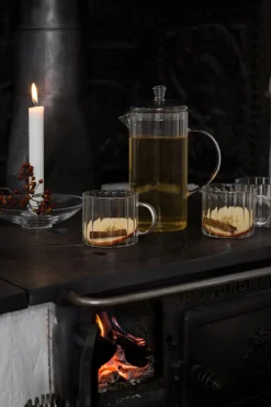 Ernst glazen kan geribbeld 1L, Helder