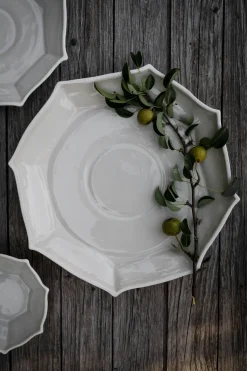 Ernst serveerschaal Ø37 cm, Naturel wit