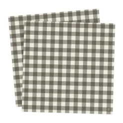 Ernst servet geruit 33x33 cm 20-pack, Greige-lichtgrijs