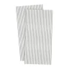Ernst servet gestreept 10x20 cm 20-pack, Wit-grijs gestreept