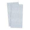 Ernst servet gestreept 10x20 cm 20-pack, Lichtblauw-wit