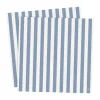 Ernst servet gestreept 33x33 cm 20-pack, Lichtblauw-wit