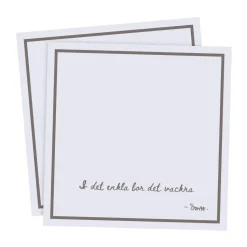 Ernst servet met citaat In het eenvoudige 20-pack, Lichtgrijs