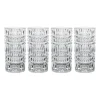 Ethno longdrinksglas 43,4 cl 4-pack, Transparant