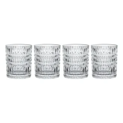Ethno tumblerglas 29,4 cl 4-pack, Transparant