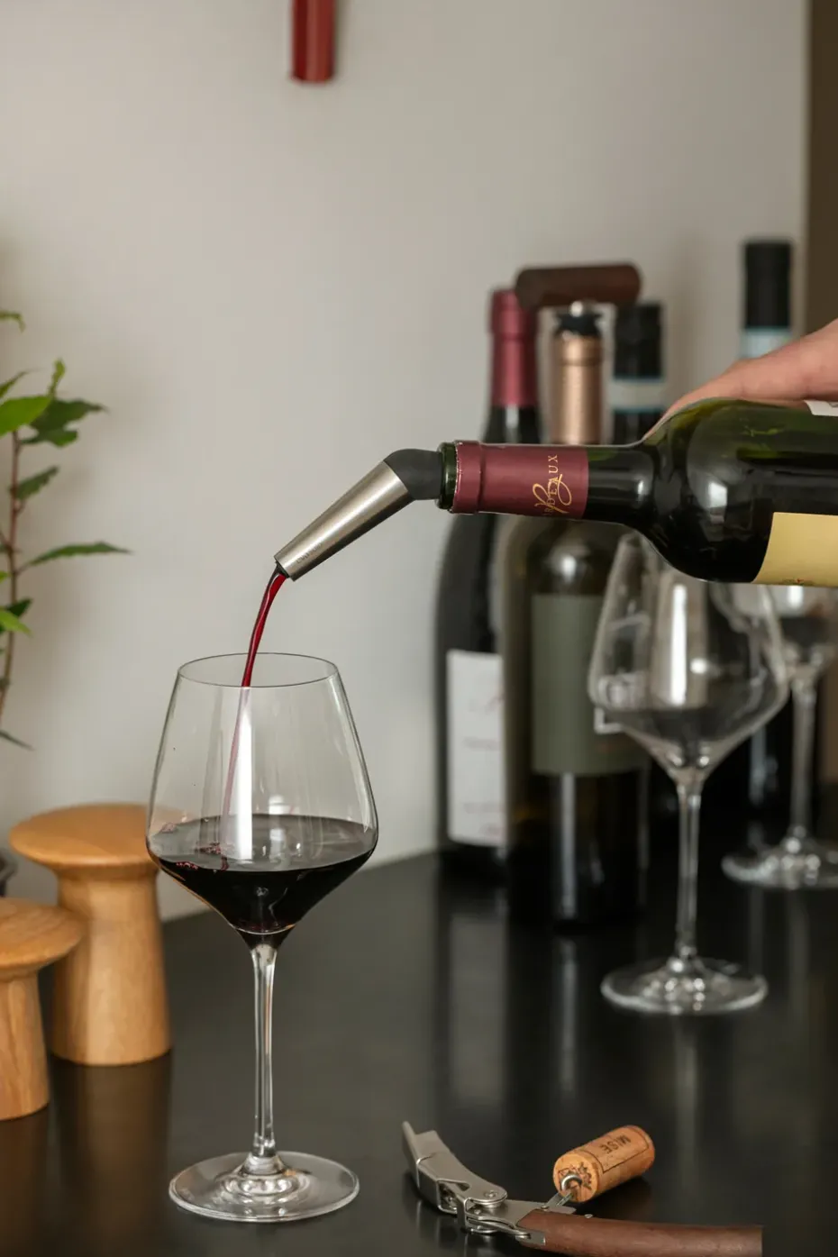 Eva Solo windafvoerstopper, Zwart-zilver