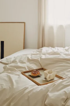 Even teakhouten dienblad square M, Nupo herbal dust