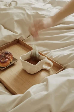 Even teakhouten dienblad square M, Nupo herbal dust