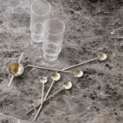 Fein longdrinklepel, Messing