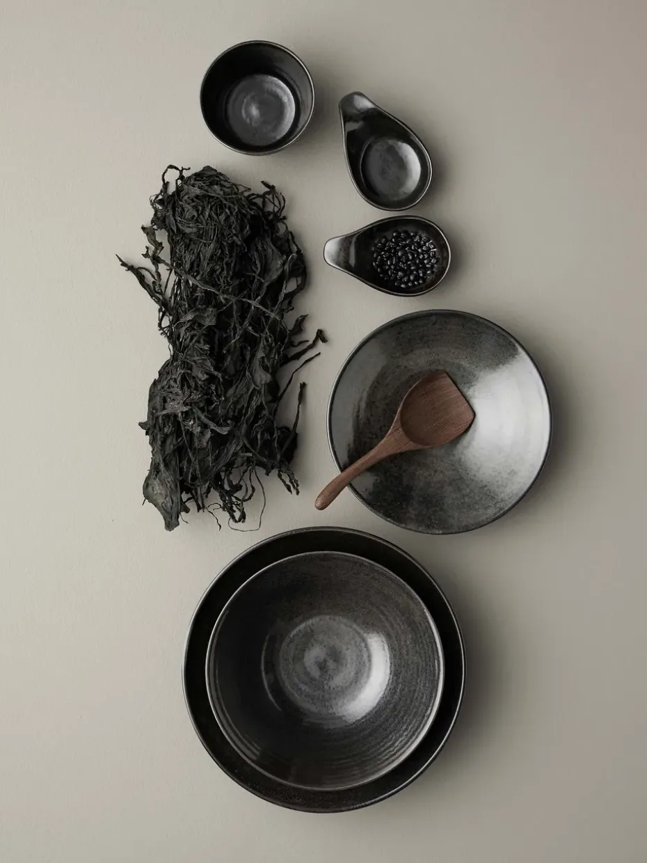 Fenix serveerschaal large Ø28,5 cm, Bruin-zwart