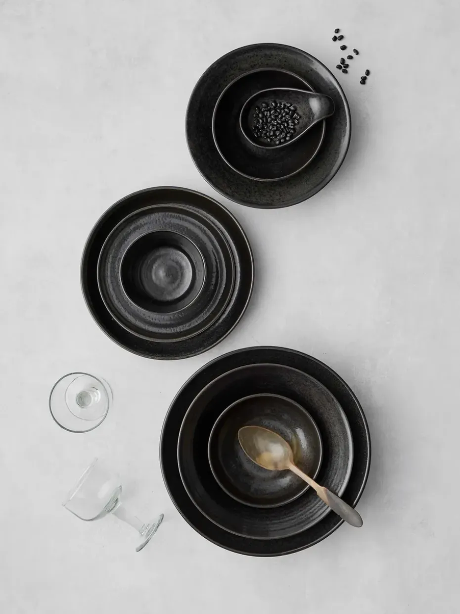 Fenix serveerschaal large Ø28,5 cm, Bruin-zwart