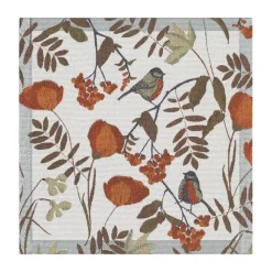 Fåglabäck servet 35x35 cm, Bruin-oranje