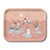Fiske Moomin zomer 2022 dienblad 20x27 cm, Roze
