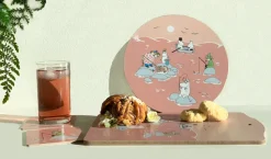 Fiske Moomin zomer 2022 dienblad 20x27 cm, Roze