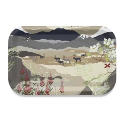 Fjällvandring dienblad 21x33 cm, Beige