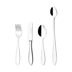 Fjord kinderbestek 4-delig, Roestvrij staal