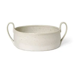 Flow Centrepiece schaal, Off-white speckle