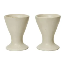 Flow eierdop 2-pack, Off-white speckle