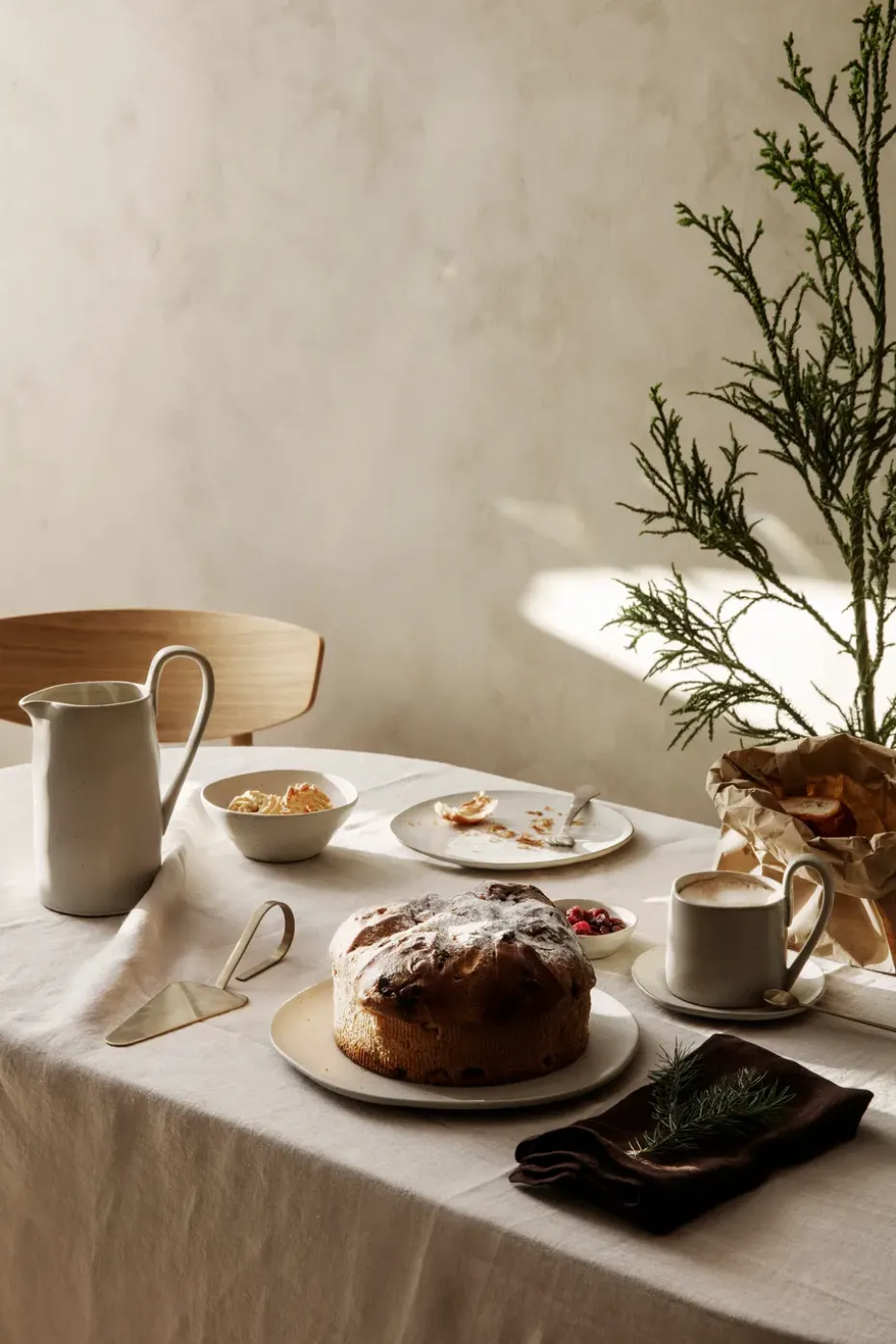 Flow kom 14,5 cm, Off-white speckle