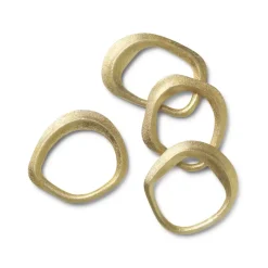 Flow servetring 4-pack, Messing