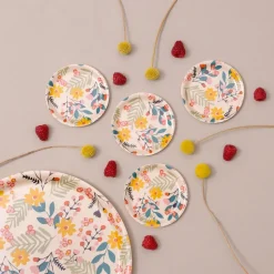 Flower glasonderzetter Ø11 cm 4-pack, Pink