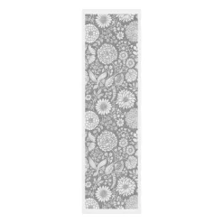 Flowering tafelloper 35x120 cm, Grijs