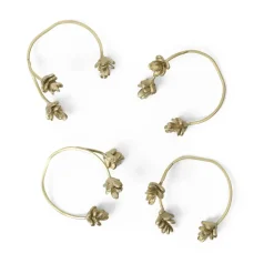 Forest servetring 4-pack, Brass