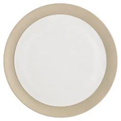 Fossil bord Ø26 cm, Wit