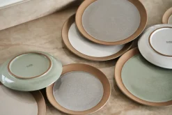 Fossil bord Ø26 cm, Wit