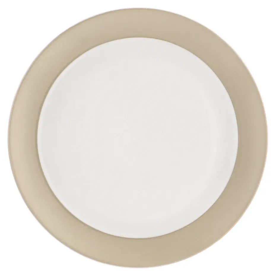 Fossil bordje Ø21 cm, Wit