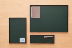 Frame dienblad large 35,5x50,6 cm, Gerookt eikenhout-groen