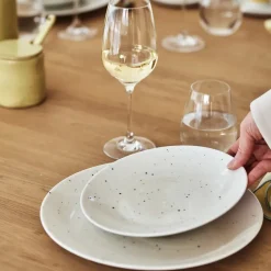 Freckle bord Ø26 cm, Wit