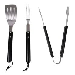 Fredde BBQ grillset 3-delig, Zwart