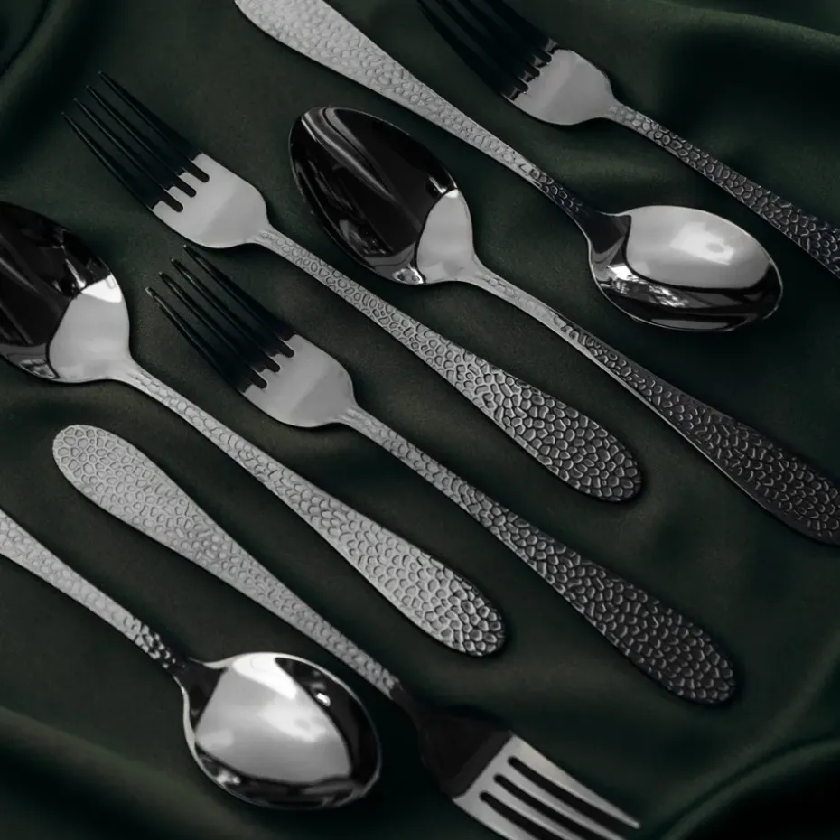 Frost dessert/voorgerechtbestek 8-delig, Onyx