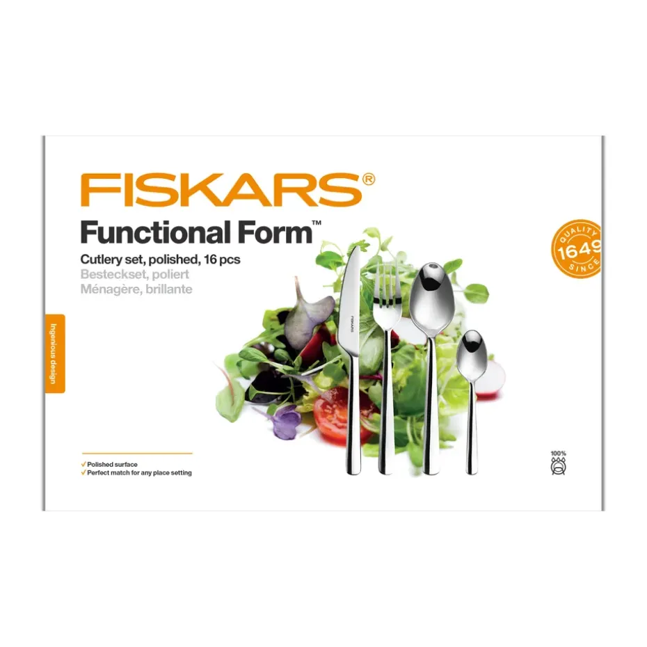 Functional Form bestekset glanzend, 16-delig